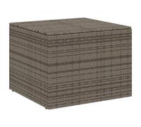 Vidaxl Boîte De Rangement De Jardin Gris 291l Résine Tressée