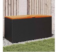 vidaXL Boîte de Rangement de Jardin, Coffre à Outils, Meuble de Rangement, Organisateur de Terrasse Patio, Noir Résine 365955