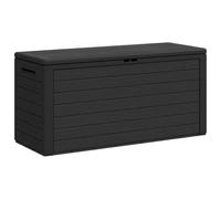 vidaXL Boîte de Rangement de Jardin Coffre de Stockage Boîte de Stockage Coffre de Rangement Extérieur Patio Terrasse Anthracite 116x44x55 cm