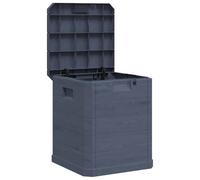 vidaXL Boîte de rangement de jardin 90 L Anthracite