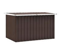 vidaXL Boîte de Rangement de Jardin, Coffre de Stockage, Outils de Jardinage, Organisateur de Terrasse Patio Arrière-cour Extérieur, Marron