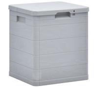 Boîte de rangement de jardin - VIDAXL - 90 L - Gris clair - Plastique résine - Rectangulaire
