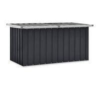 vidaXL Boîte de Rangement de Jardin, Coffre de Stockage, Outils de Jardinage, Organisateur de Terrasse Patio Arrière-Cour Extérieur, Anthracite