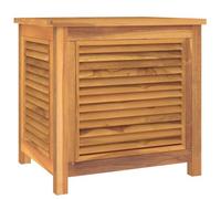 Vidaxl Boîte De Rangement De Jardin Et Sac 60x50x58cm Bois Massif Teck