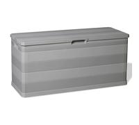 Vidaxl Boîte De Rangement De Jardin Gris 117x45x56 Cm Gris