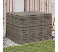 Vidaxl Boîte De Rangement De Jardin Gris 291l Résine Tressée