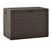 Boîte de Rangement de Jardin Marron 116x44x55 cm Coffre de Stockage vidaXL