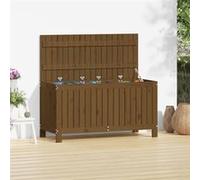 vidaXL Boîte de rangement de jardin Marron miel 115x49x60 cm Bois pin 823839 Marron G
