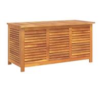 vidaXL Boîte de rangement de jardin Persienne – Coffre à jouets pour terrasse, bois acacia