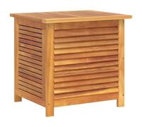 vidaXL Boîte de Rangement de Jardin Persienne, Coffre à Jouets, Meuble de Rangement, Organisateur de Terrasse Cour Patio Extérieur, Bois Acacia