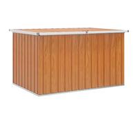 vidaXL Boîte de Rangement Extérieure bois 150 x 101 x 91 cm, Rangement garage, boîte extérieure rectangulaire, coffre moderne résistant aux intempéries, grand espace patio