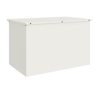 vidaXL Boîte de Rangement Extérieure Blanc 80 x 50.5 x 50 cm