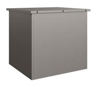 vidaXL Boîte de Rangement Extérieure Rouillé 55 x 50,5 x 50 cm Acier, Coffre de Rangement extérieur, Meuble de Jardin rectangulaire, résistant aux intempéries, Acier Durable