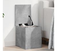 vidaXL Boîte de rangement gris béton 30x35x35 cm bois d'ingénierie Marron