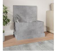 vidaXL Boîte de rangement gris béton 50x30x28 cm bois d'ingénierie 816500