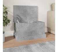 vidaXL Boîte de rangement gris béton 50x30x28 cm bois d'ingénierie 816500