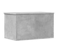 vidaXL Boîte de rangement Gris béton 60x35x35 cm Bois d'ingénierie