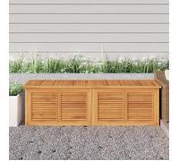 vidaXL Boîte de rangement jardin 175x50x55 cm bois massif teck extérieure