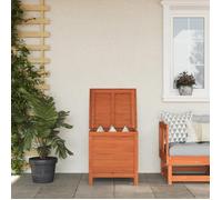 vidaXL Boîte de rangement pour jardin 50×49×56,5 cm Bois massif sapin Marron