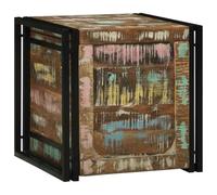 vidaXL Boîte de rangement Marron et Noir 50 x 50 x 50 cm
