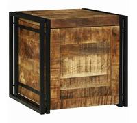 vidaXL Boîte de rangement Marron et Noir 50 x 50 x 50 cm