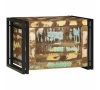 vidaXL Boîte de rangement Marron et Noir 60 x 40 x 41 cm bois recyclé, Boîte de rangement salon, organisateur moderne, déco fonctionnelle pour une maison au style rustique