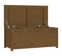vidaXL Boîte de rangement Marron miel 110x50x45,5cm Bois massif de pin Multicolore