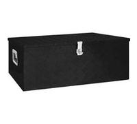 vidaXL Boîte de rangement Noir 100x55x37 cm Aluminium 152257 Noir G