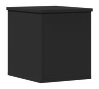 vidaXL Boîte de Rangement Noir 30x35x35 cm Bois d'ingénierie, boîte à couvertures, Coffre de Rangement, boîte de Rangement pour vêtements