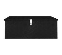 vidaXL Boîte de rangement noire 100x55x37 cm aluminium