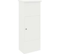 vidaXL Boîte de rangement pour paquets Blanc 44,5 x 29 x 110,5 cm Acier