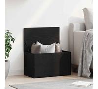 VIDAXL Boîte de rangement rectangulaire chêne noir 60 x 35 x 35 cm, bois d'ingénierie