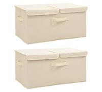 vidaXL Boîte de rangement sonoma gris 50x30x28 cm bois d'ingénierie Marron