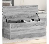 vidaXL Boîte de rangement sonoma gris 90x35x35 cm bois d'ingénierie Marron