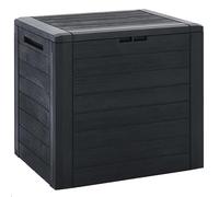 Vidaxl Boîte De Stockage Jardin Anthracite 58,5x46x55 Cm Polypropylène