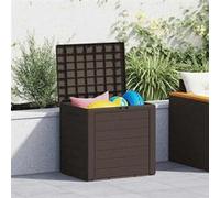 Boîte de stockage de jardin Marron 58,5x46x55 cm Polypropylène 152194