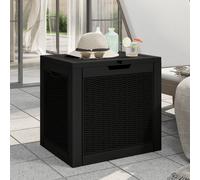 vidaXL Boîte de stockage de jardin noir 55,5x43x53 cm polypropylène 364178