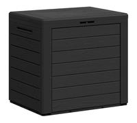 vidaXL Boîte de Stockage de Jardin, Coffre de Rangement, Boîte à Outils, Bac de Rangement Patio Terrasse Extérieur, Anthracite Polypropylène