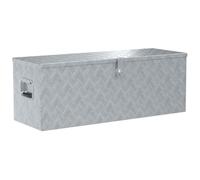 vidaXL Boîte en aluminium 110,5 x 38,5 x 40 cm Argenté