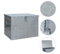 vidaXL Boîte en aluminium 610x430x455 mm Argenté