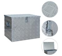 vidaXL Boîte en aluminium 610x430x455 mm Argenté
