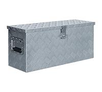 vidaXL Boîte en aluminium 76,5 x 26,5 x 33 cm Argenté