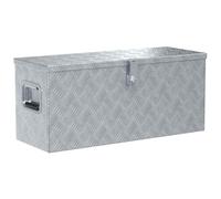 vidaXL – Boîte aluminium – 80x30x35 cm – Argenté – Anti-rouille – Verrouillable