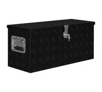 vidaXL Boîte en aluminium 80x30x35 cm Noir