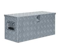 Boîte en aluminium 80 x 30 x 35 cm Argenté
