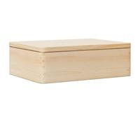 vidaXL Boîte en bois avec couvercle 40x30x13 cm bois de pin massif