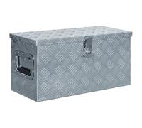 Boîte en aluminium 61,5 x 26,5 x 30 cm Argenté