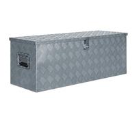 Boîte en aluminium 110,5 x 38,5 x 40 cm Argenté