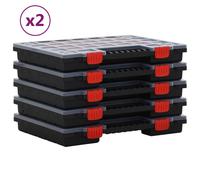 vidaXL Boîtes d'assortiment 10 pcs 40x30x5 cm Polypropylène