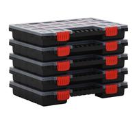 Boîtes d'assortiment 5 pcs 34,5x25x5 cm Polypropylène 152094